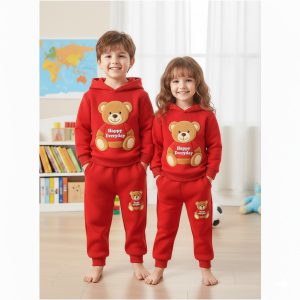 Elegant Stylish Baby Hoodie Red Set