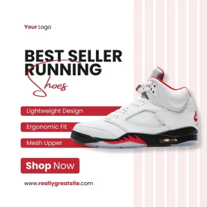 Red Modern Shoes Instagram Post