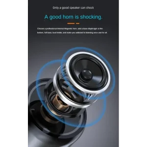 Portable Bluetooth Speaker With Zoomable Flashlight - 4 Dimming Modes FM Radio Long Lasting Life