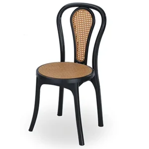 New Classic Chair Wood Insert Black