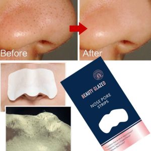 5 Pics Set of Beauty Glazed Nose Pore Strips Blackhead Remover