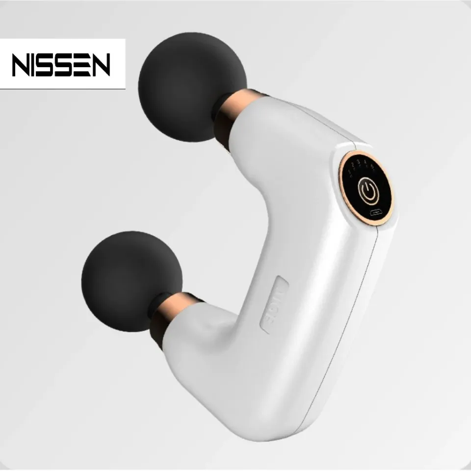 Double Head Massage Gun Beauty Health Mini Fascia Gun for Body Neck Shoulder Leg Deep Tissue Muscle Sport Relaxation Pain Relief - Image 2