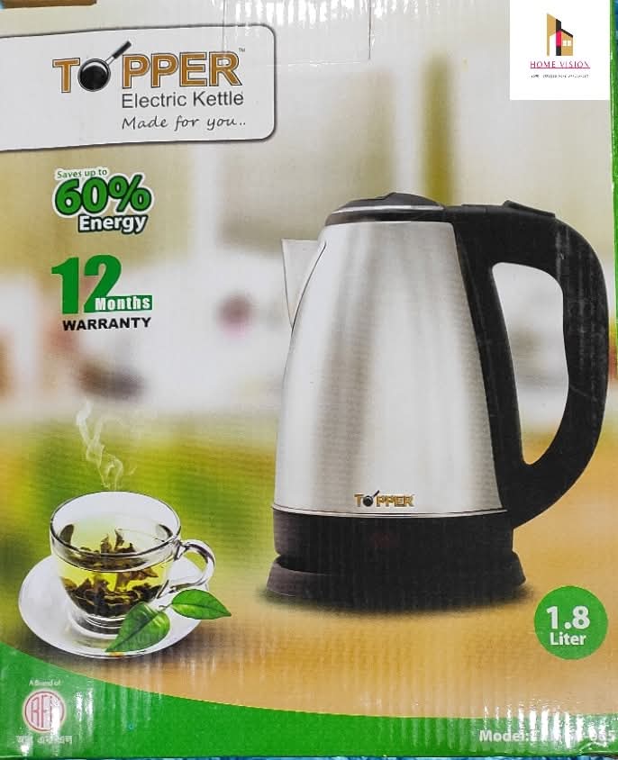 Topper Ek-005 Electric Kettle 1.8L - silver - Image 2
