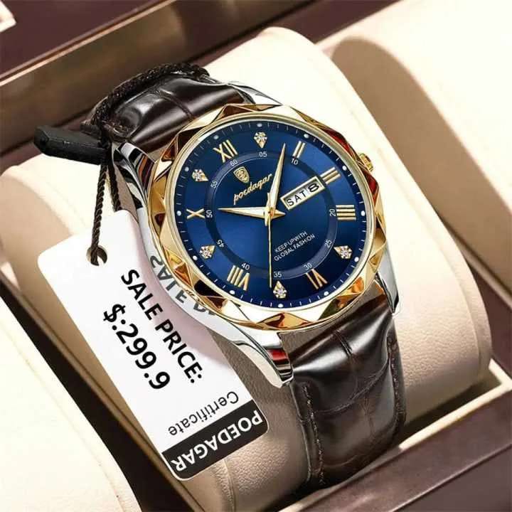 Leather Quartz Watch