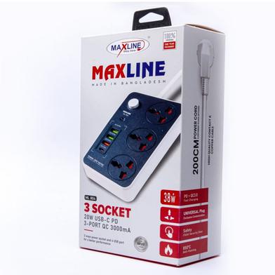 Maxline ML 804 4 USB Fast Charging Multiplug Power Strip 2