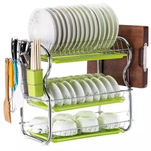 Premium Quality 3-Tier Kitchen Rack – The Smart Solution to Keeping Your Kitchen Tidy!