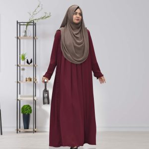 কুচিকাটা গাউন বোরকা (হিজাব ছাড়া শুধু বোরকা)