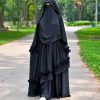 আয়েশা বোরকা সেট হিজাব নিকাবসহ