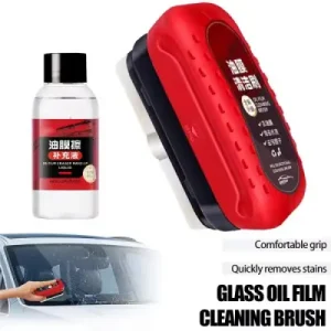 Glass Oil Film Remover Powerful Windshield Cleaner with 50ml refill