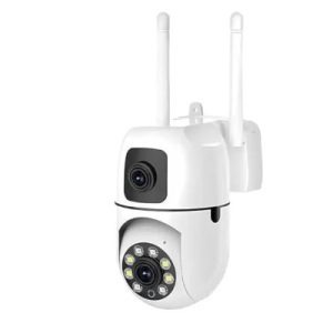 New V380 Mini Indoor PTZ Dual Lens Camera 4MP HD Smart Home WiFi Security for Baby Monitor Indoor Network Dual Lens Camera