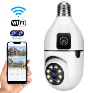 V380 SQ002 3MP Bulb Camera Wi-Fi IP Camera