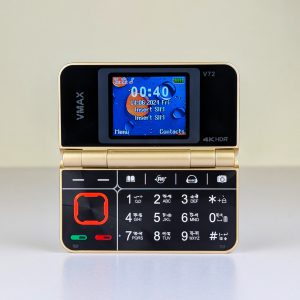 Vmax v72 flip Folding Phone Two Display Gold2