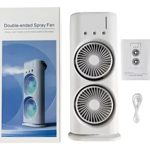 portable light humidifier double ended spray fan