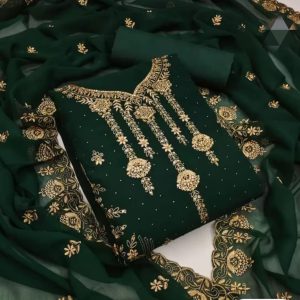 Embroidary Georjet Three Piece