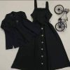 Denim style Ladies Blazer Gown Tops