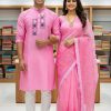 Designer Sharee Panjabi Matching Couple Dress Set