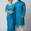 Premium Matching Sharee Panjabi Couple Dress for Special Occasion