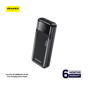 Awei PA-92 20000mAh Power Bank | Fast Charging | 6 Months Warranty