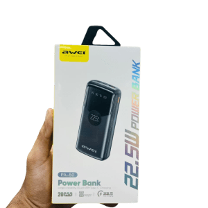 Awei PA-50 22500mAh Power Bank – 22.5W Fast Charging | Dual USB + Type-C Support