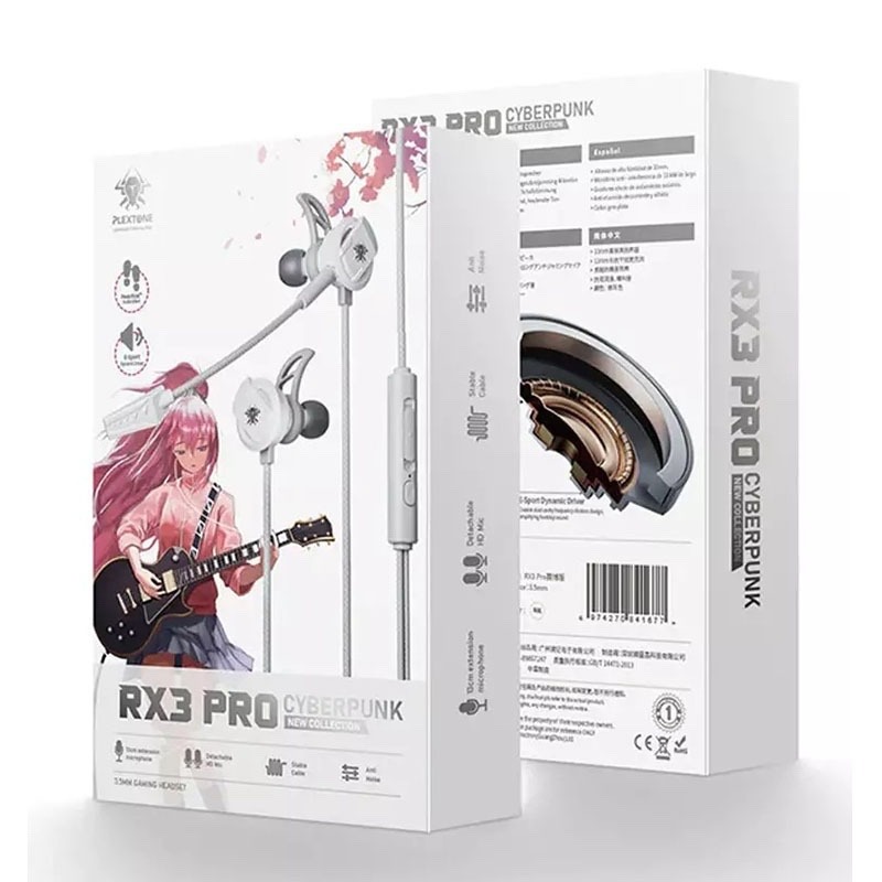 Plextone RX3 Pro Type-C Gaming Earphone – Dual Mic | ENC Noise Reduction | HD Sound | PUBG/Free Fire Ready