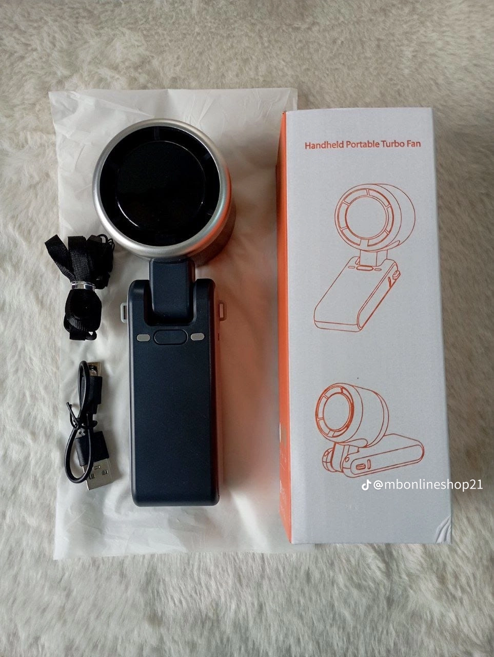 Handheld Portable Turbo Fan – Rechargeable Mini Cooling Fan | Powerful Airflow & Compact Design - Image 4