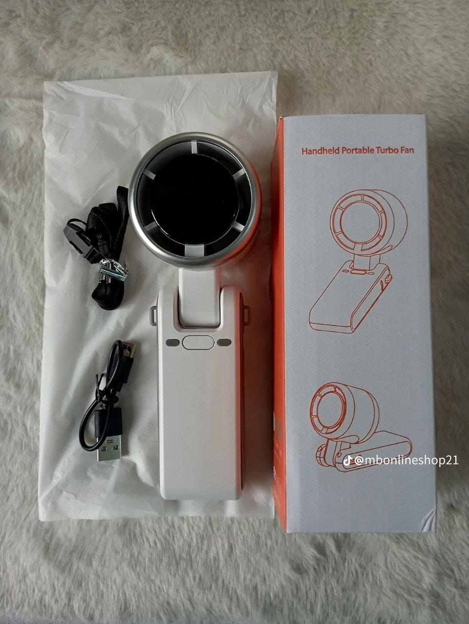 Handheld Portable Turbo Fan – Rechargeable Mini Cooling Fan | Powerful Airflow & Compact Design - Image 3