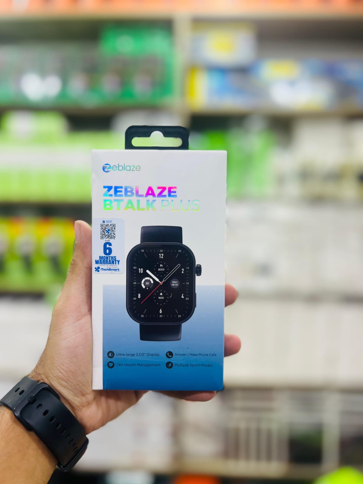 ZEBLAZE BTALK PLUS Smartwatch (6 Months Warranty) | 2.03” HD Display | Bluetooth Calling | 100+ Sports Mode | 15 Days Battery | IP68 Waterproof - Image 2