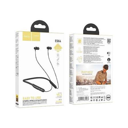 Hoco ES64 Sports Bluetooth V5.3 Wireless Neckband Earphone | Long Battery Backup | HD Sound - Image 2