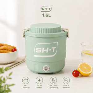1.6L Multifunctional Electric Cooking Pot – Non-Stick Mini Cooker for Rice, Soup & Frying