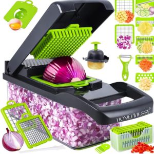 16-in-1 Vegetable Chopper & Mandoline Slicer – Kitchen Food Cutter