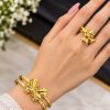 3D Bow Bracelet & Ring Set – Trendy Cute Jewelry