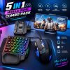 5-in-1 Mobile Gaming Combo – Phone Stand, Keyboard & Mo