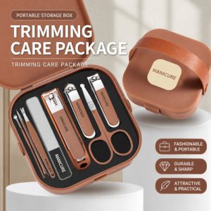 8-Piece Stainless Steel Manicure & Pedicure Grooming Kit