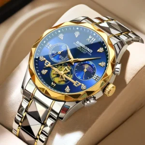 BINBOND B1236 Luxury Tourbillon Quartz Watch for Men