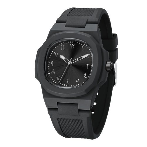 Custom Logo Arabic Dial Square Quartz Watch – Waterproof