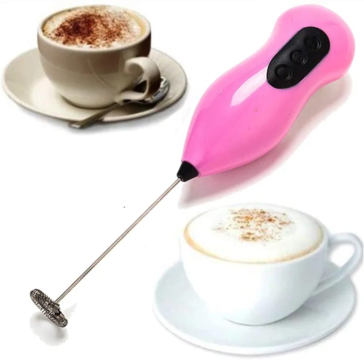 Electric Milk Frother & Coffee Foam Maker – Multicolor