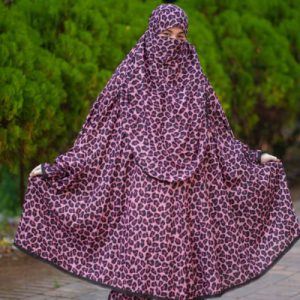 Elegant Long Palazzo Khimar Set for Women
