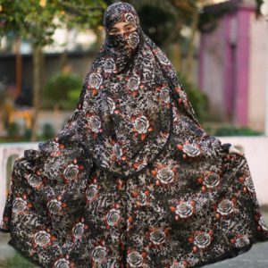 Elegant Long Palazzo Khimar Set for Womens2