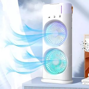 FADIUMS Portable Spray Fan – 600ml Humidifier, 3-Speed, LED & Type-C