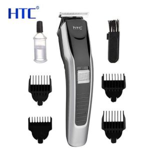 HTC AT-538 Rechargeable Hair & Beard Trimmer – 4 Guide Combs