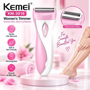 Kemei KM-3018 Women’s Cordless Electric Shaver & Hair Remover