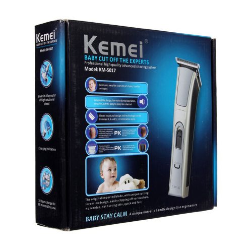 Kemei KM-5017 Professional Hair Clipper & Beard Trimmer – 60 Min Runtime