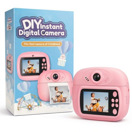 Kids Instant Print Digital Camera – Rechargeable Photo & Video Camera for Girls