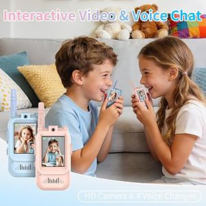 Kids Video Walkie Talkie – 2-Way Intercom with Camera & 2.0" Screen