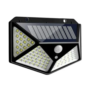 LED Solar Motion Sensor Wall Light – 12W Waterproof Outdoor Security Spotlight
