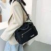 Luxury Waterproof Nylon Shoulder Bag – Women’s Travel Crossbody (Black)