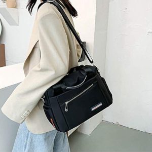 Luxury Waterproof Nylon Shoulder Bag – Women’s Travel Crossbody (Black)