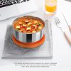 MILTON Triyum Stainless Steel Tiffin – 3-Container Lunch Box with Spoon & Fork
