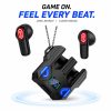 Mecha Design Gaming TWS Earbuds – Low Latency, LED Display & Rich Bass