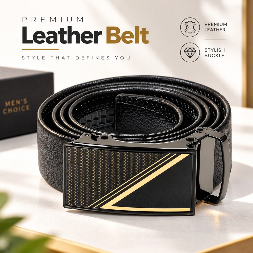 Men's Automatic Leather Belt (1)
